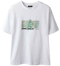 LMTD T-shirt - NlmAnders - Bright White w. Print