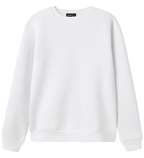 LMTD Sweatshirt - NlmFeelin - Bright White w. Print