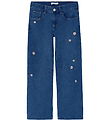Jeans Name It - NkfRose - Dark Blue Denim av. Fleurs