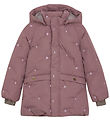 En Fant Puffer Jacket - Rose Taupe w. Flowers