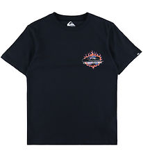 Quiksilver T-shirt - EV In Flames - Black