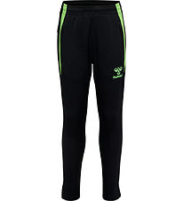 Hummel Track Pants - hmlLead - Black/Green Gecko