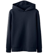LMTD Hoodie - NlfBlake - Dark Sapphire/White Pipings