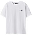 LMTD T-shirt - NlfHeart - Bright White/Blue