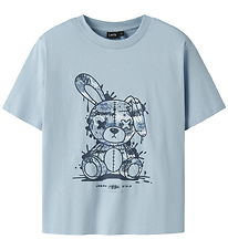 LMTD T-shirt - NlfTedi - Blue Fog w. Print