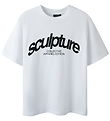 LMTD T-shirt - NlnNure - Bright White/Black w. Print
