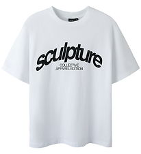 LMTD T-shirt - NlnNure - Bright White/Black w. Print