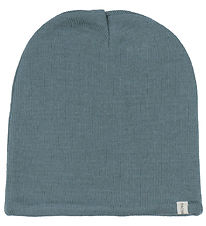 Racing Kids Beanie - Wool/Cotton - Goblin Blue