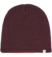 Racing Kids Beanie - Wool/Cotton - Bordeaux