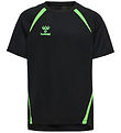 Hummel T-shirt - hmlLead 2.0 Jersey - Black/Green