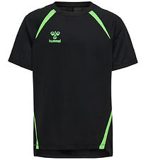 Hummel T-shirt - hmlLead 2.0 Jersey - Black/Green