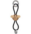Kay Bojesen Lyklakippa - Api/Silfur - Svart leður Teak/Limba