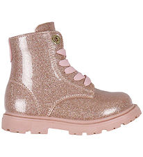 Tommy Hilfiger Stígvél - Lace-Up - Bleikt/Glitter