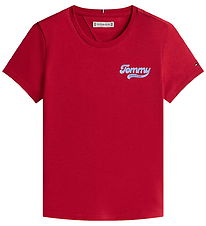 Tommy Hilfiger T-shirt - Graphic Flock - Ruby Rhubarb