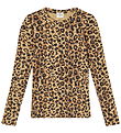 Mads Nørgaard Bluse - Talino - Rib - Leopard/Schwarz