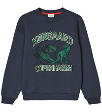 Mads Nørgaard Sweatshirt - Sonar - Parisian Night w. Green