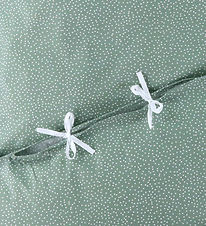 Nørgaard Madsens Sängkläder - Vuxen - Dusty Green m. Prickar