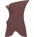 Racing Kids Schlupfmütze - 2-lagig - Dusty Heather m. Schleife