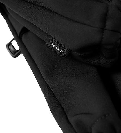 Name It Mittens w. Fleece - Softshell - Noos - NmnAlfa - Black