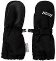 Name It Mittens w. Wool fleece - NmnSnow10 - Black w. Zipper