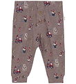 Minymo Night Trousers - Dark Brown Melange
