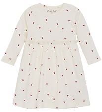 Minymo Bodysuit w. Skirt - Rib - Eggnog