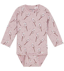 Minymo Bodysuit l/s - AOP - Shadow Gray