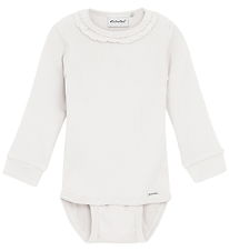 Minymo Bodysuit l/s - Rib - Modal/Cotton - Egg nog