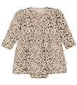Minymo Kjolebody l/æ - AOP - Smoke Gray