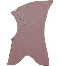 Racing Kids Balaclava - Wool/Cotton - 2-layer - Acorn w. Bow