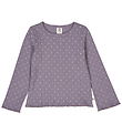 Müsli Blouse - Rib - Dot - Lilac Fog/Oak