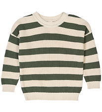 Müsli Blússa - Prjónað - Stripe - Oak