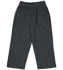 Müsli Trousers - Stripe - Night Blue/Moss/Stormy Blue
