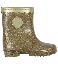 Sofie Schnoor Rubber Boots w. Lining - Champagne w. Glitter