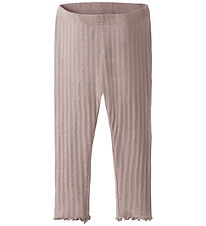Name It Leggings - ull/Silki - Rib - NbfWossa - Shadow Grátt