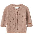 Name It Cardigan - Wool - Knitted - NbfWrilla - Shadow Gray