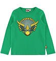 DYR-Cph Blússa - Fælsla dýra - Gras Green Triceratops