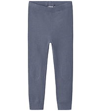 Name It Leggings - Rib - Ull/Silki - NmmWossa - Folkstone Grey