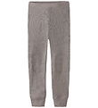 Name It Leggings - Rib - Ull/Silki - NmmWossa - Gervihnöttur