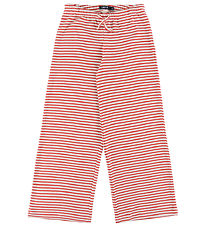 LMTD Hosen - Breit - NlfSeher - Hibiskus/Weiß m. Lochmuster
