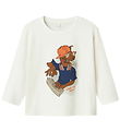 Name It Bluse - NmmNova - Cloud Dancer m. Print