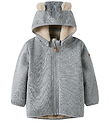 Name It Softshell jakki M. Flís - NbnMada08 - Grey Melange M. Ø