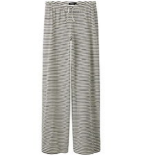 LMTD Hosen - Wide - NlfSeher - Black Coffee/White m. Lochmuster