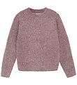 Creamie Tröja - Stickad - Glitter - Krossad Berry