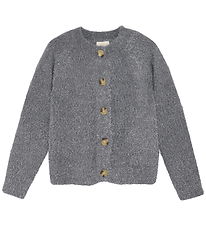 Creamie Cardigan - Knitted - Glitter - Iron Gate