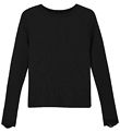 Creamie Blouse - Rib - Model/Cotton - Black
