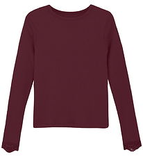 Creamie Blouse - Rib - Modal/Cotton - Vineyard Wine