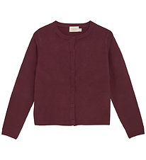 Creamie Cardigan - Viscose/Nylon - Pointelle - Vineyard Wine