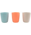 Done by Deer Cups - Silicone - 3-Pack - Coral/Sand/Blue