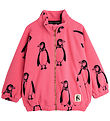 Mini Rodini Flísjakki - Penguin - Bleikt